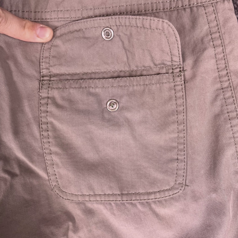 Nike Sportswear Womens Small Beige Khaki‎ Drawstring Golf Casual Chino Shorts - Picture 7 of 9